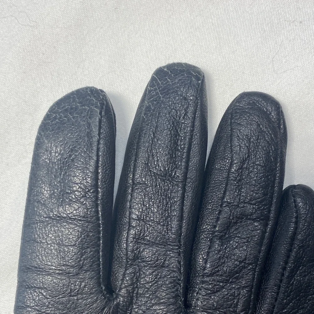 GrandDoe Elegant Black Leather Gloves